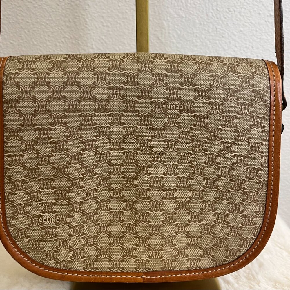 Vintage Celine Beige Macadam Crossbody - Picture 6 of 14